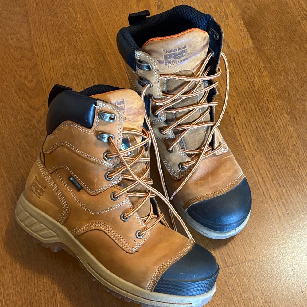 Timberland PRO Orange and Black Protective Footwear